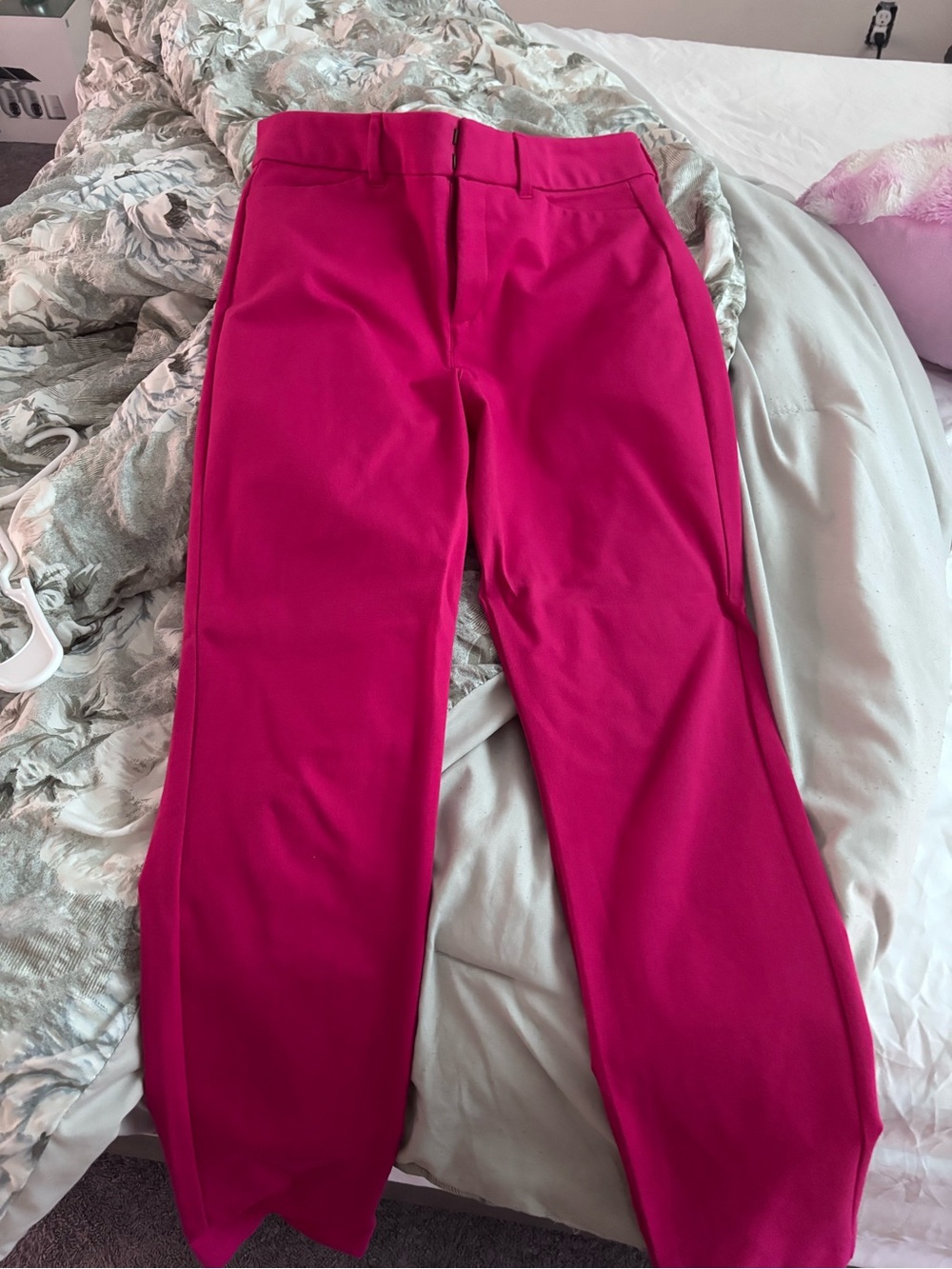 Old Navy Hot Pink Straight-Leg Pants